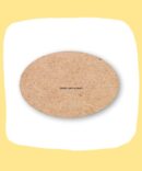 MDF Wooden Name Plate Base Oval Shape 1piece