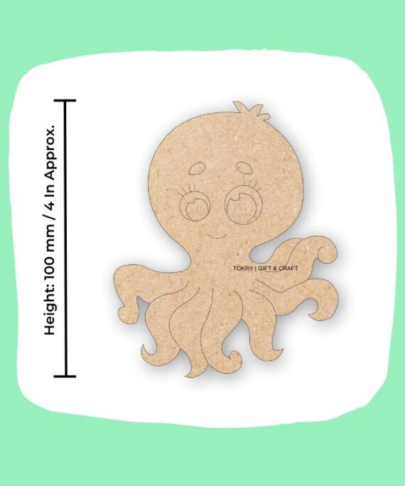 octopus shape fridge magnet size