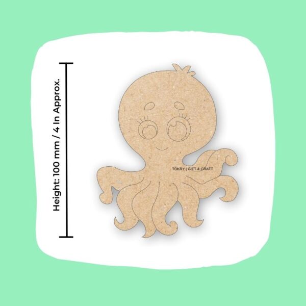 octopus shape fridge magnet size