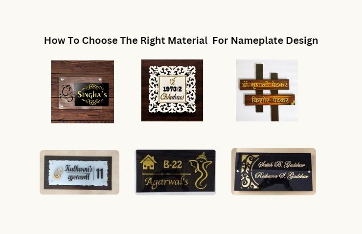 How To Choose The Right Material For Nameplate Design For Home 